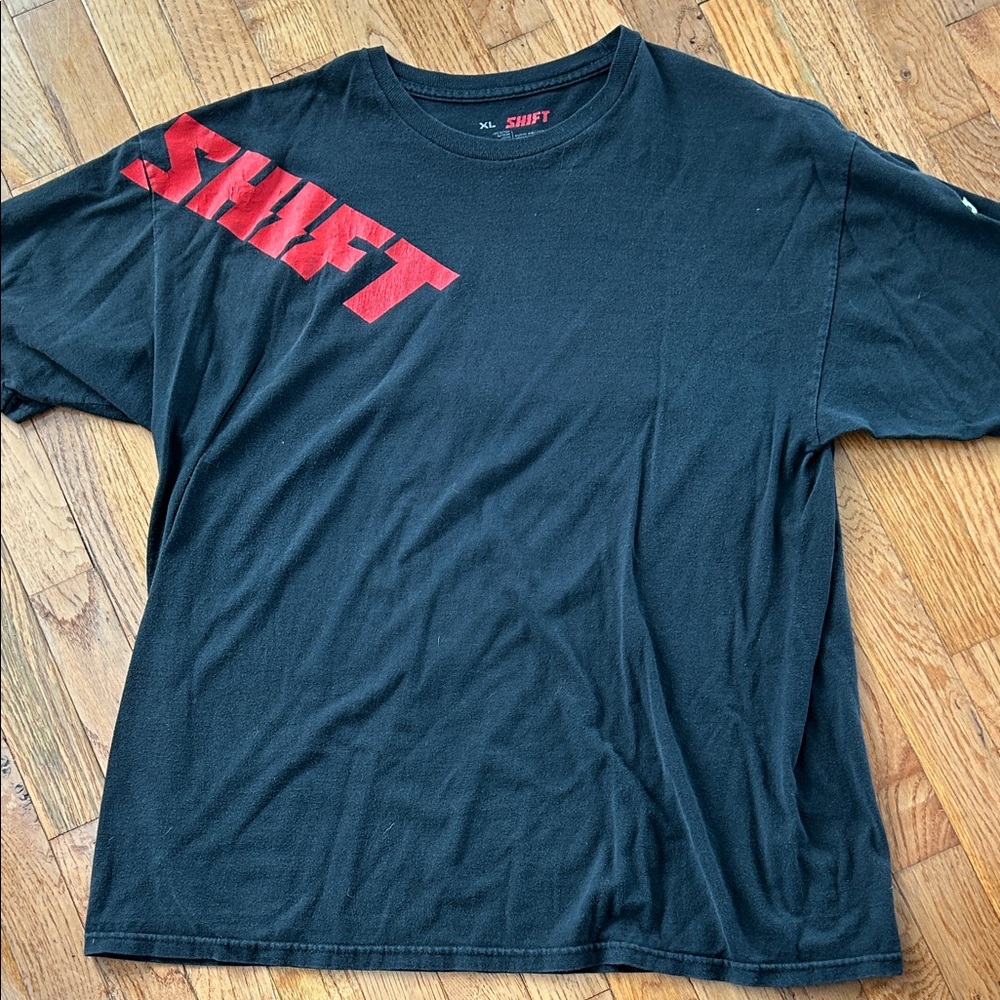 Shift Black Tee with Red Graphic